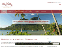 Tablet Screenshot of holidaywedding.de